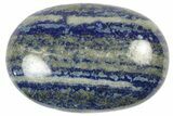 Polished Lapis Lazuli Palm Stone - Pakistan #250657-1